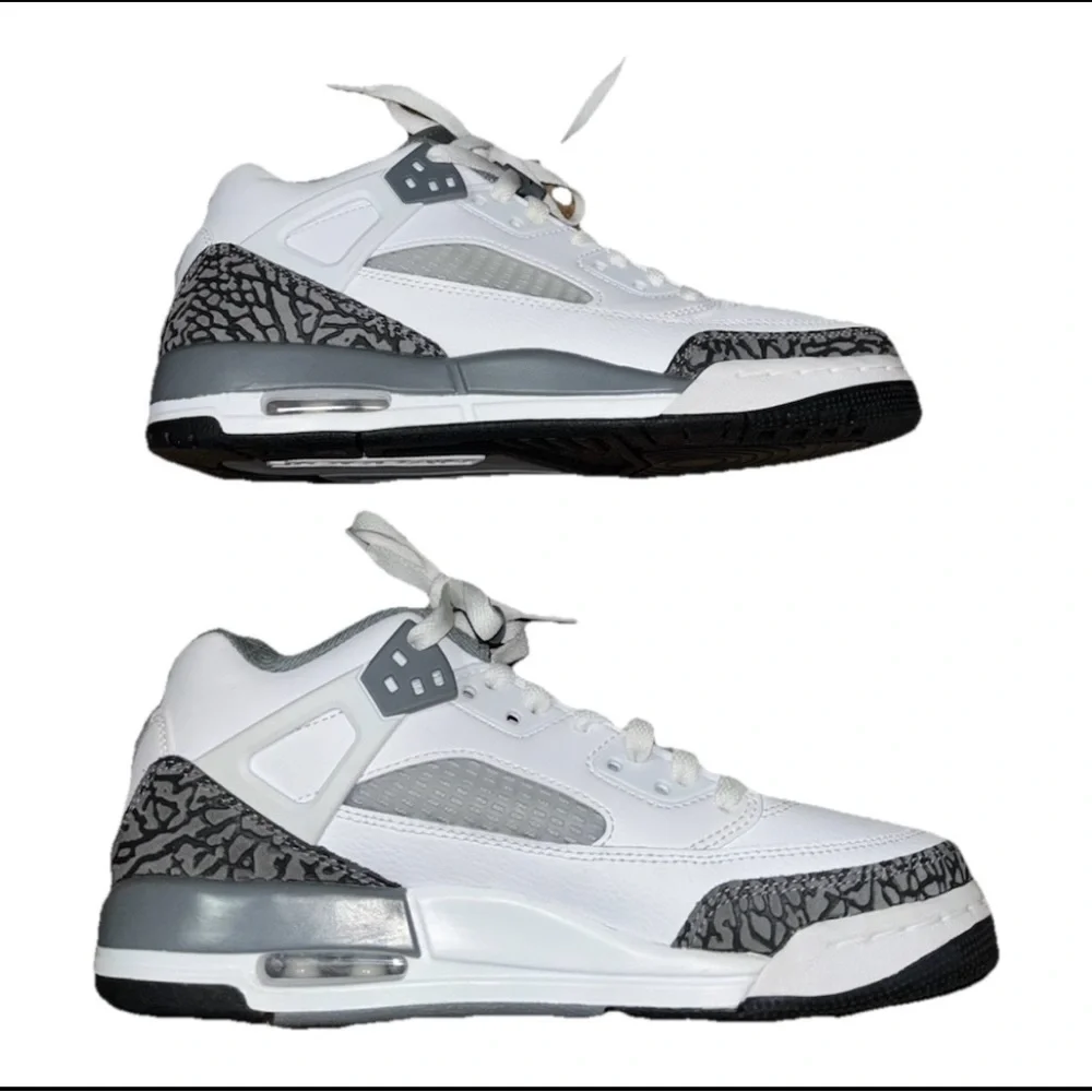 Jordan Youth 7Y Spizike Low White Anthracite‎ Wolf Grey Cool Grey (Wore Once)